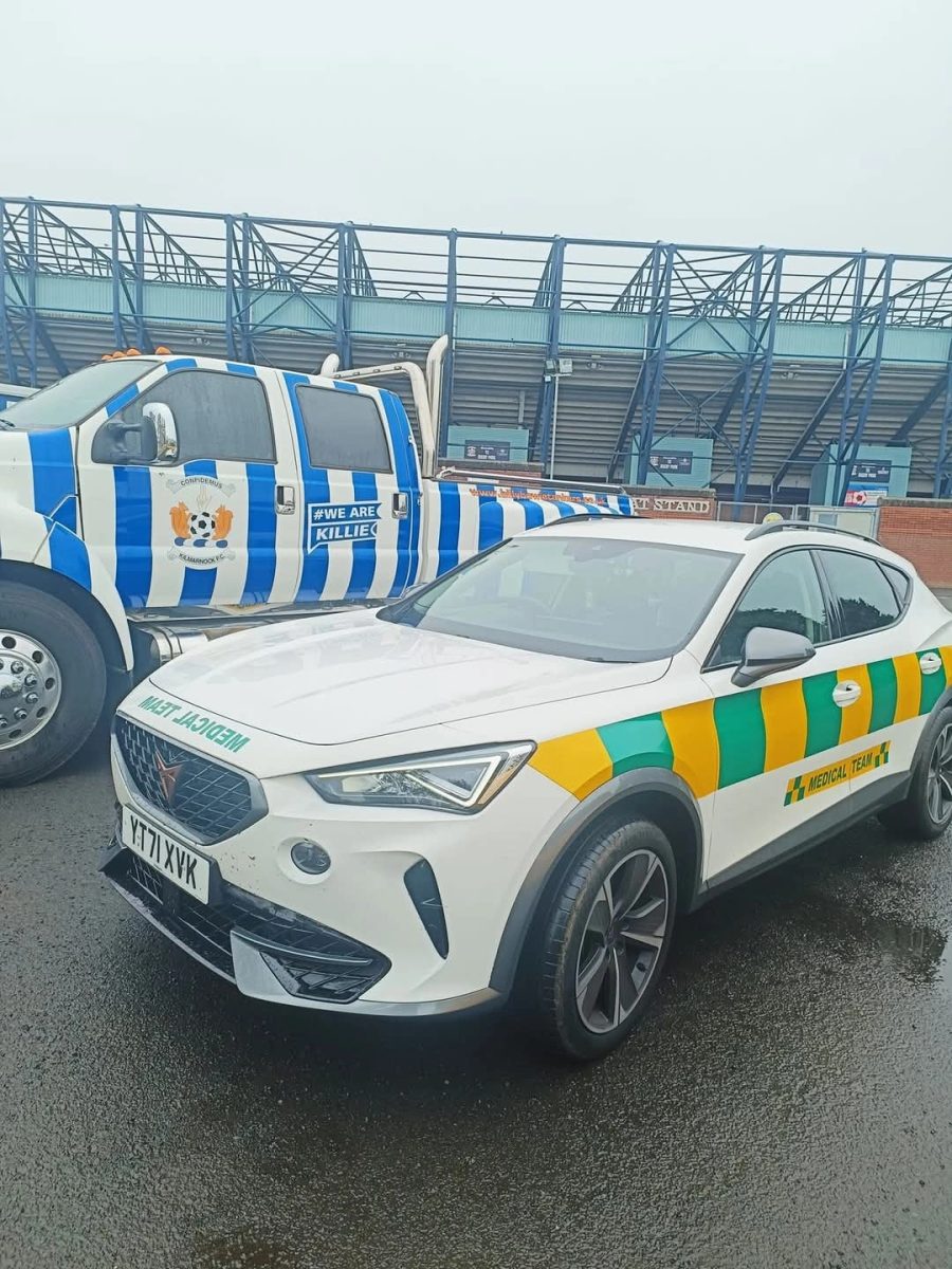 E.R Medical rapid response car at Rugby Park