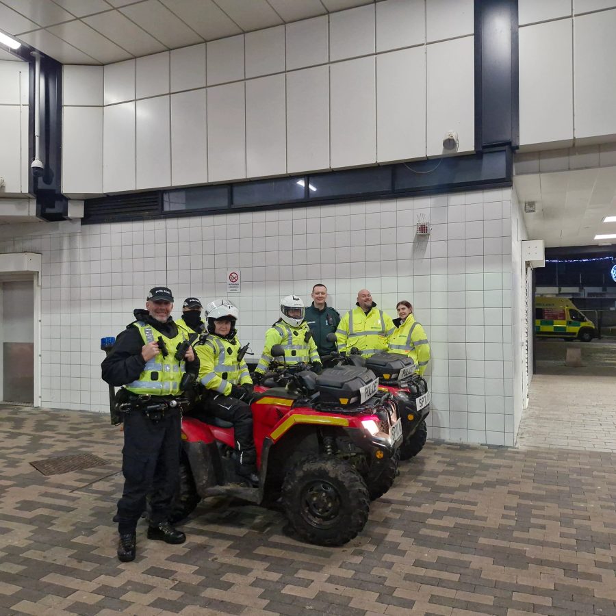 E.R Medical street medics on Hogmanay